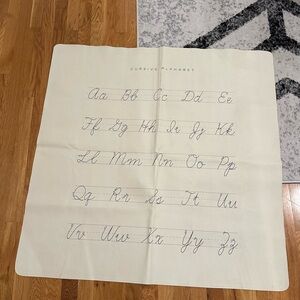 Gathre mini mat cursive alphabet HARD TO FIND